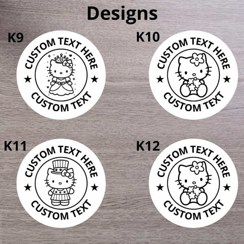 Custom Hello Kitty Sanrio Round Stickers - Picture 12 of 13